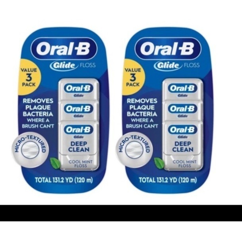 6-Pack Oral-B Glide Pro-Health Dental Floss, Deep Clean Cool Mint Flavor, 40 M